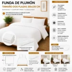 Funda De Plumón Soft Touch Tamaño King 200x230 cm