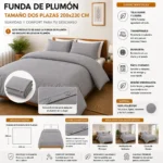 Funda De Plumón Soft Touch Tamaño King 200x230 cm