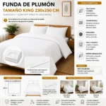 Funda De Plumón Soft Touch Tamaño King 230x250 cm