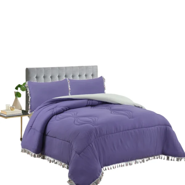 Plumon Nordico de Algodon 2 Plazas 220X240Cm Color Lila - Angeles del Hogar Chile