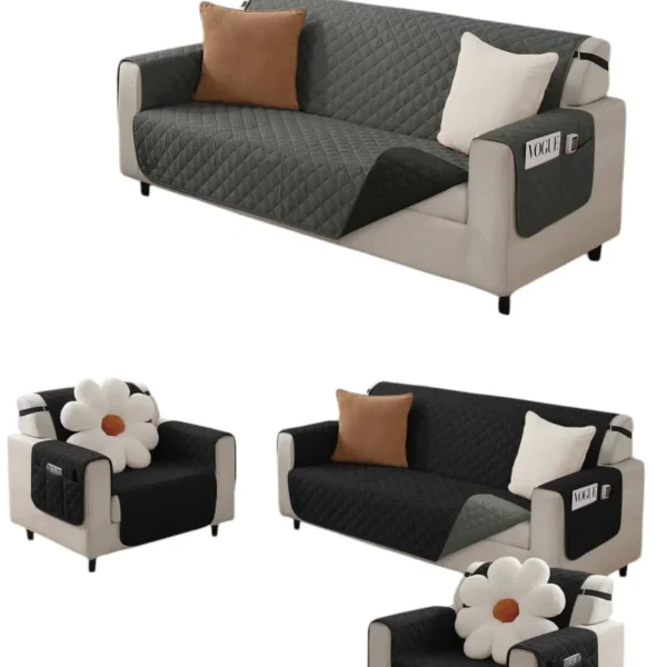 Funda Cubre Sofa impermeable 3 Cuerpos reversible - Angeles del Hogar Chile