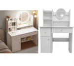 Mueble Tocador Con Espejo Blanco - Angeles del Hogar Chile