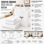Juego De Sábanas Mp Tamaño King 800 Hilos
