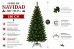 Arbol de Navidad Artificial de Pino Frondoso 180Cm Sds35
