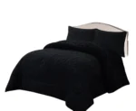 Plumon de Invierno Tenfei Texturizado 180X230Cm Negro - Angeles del Hogar Chile