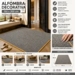 GENERICO | Alfombra Sisal Medida 150 X200 Color Gris