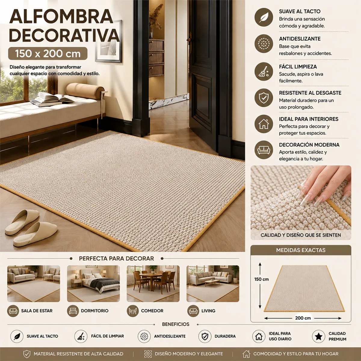 w=1200,h=1200,fit=pad – 2026-08-07T102431.583 Alfombra Sisal Medida 150 X200 Color Beige (copia) - Imagen 1