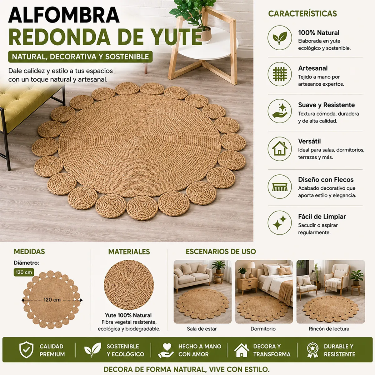 w=1200,h=1200,fit=pad – 2026-08-13T144056.554 Alfombra Redonda de Yute 120 cm Modelo Clásica (copia) - Imagen 1