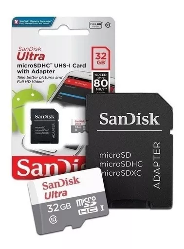 Tarjeta De Memoria Sandisk 32gb Ultra Con Adaptador Sd 32gb - Angeles del Hogar Chile