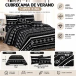 Cubrecama De Verano Tamaño Super King Con Diseño (copia)
