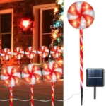Candy Bastones Navidenos Luz Solar 45cm Pack De 5 unidades - Angeles del Hogar Chile