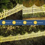 Luces Led Valla Cerco Reja Jardin Navidad Cesped Estaca 2.8 metros - Angeles del Hogar Chile