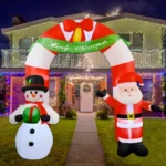 Arco inflable de Papa Noel y Muneco de Nieve 240 cm - Angeles del Hogar Chile