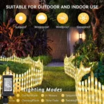 Luces Led Valla Cerco Reja Jardin Navidad Cesped Estaca 2.8 metros - Angeles del Hogar Chile