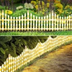 Luces Led Valla Cerco Reja Jardin Navidad Cesped Estaca 2.8 metros - Angeles del Hogar Chile