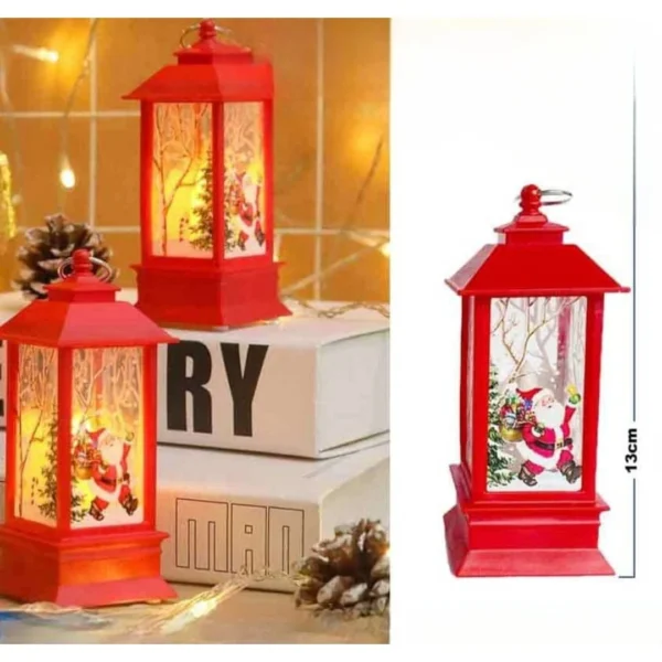 Farol de navidad Led Color Rojo medida 13cm - Angeles del Hogar Chile