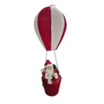 Globo Aerostatico Papa noel 80cm Rojo y Blanco - Angeles del Hogar Chile