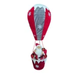 Globo Aerostatico Papa noel 80cm Rojo y Gris Nevado - Angeles del Hogar Chile