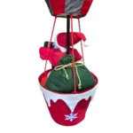 Globo Aerostatico Papa noel 80cm Rojo y Gris Nevado - Angeles del Hogar Chile