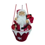 Globo Aerostatico Papa noel 80cm Rojo y Gris Nevado - Angeles del Hogar Chile