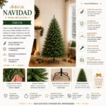 Arbol de Navidad Artificial Hoja Realista 150Cm Sds49