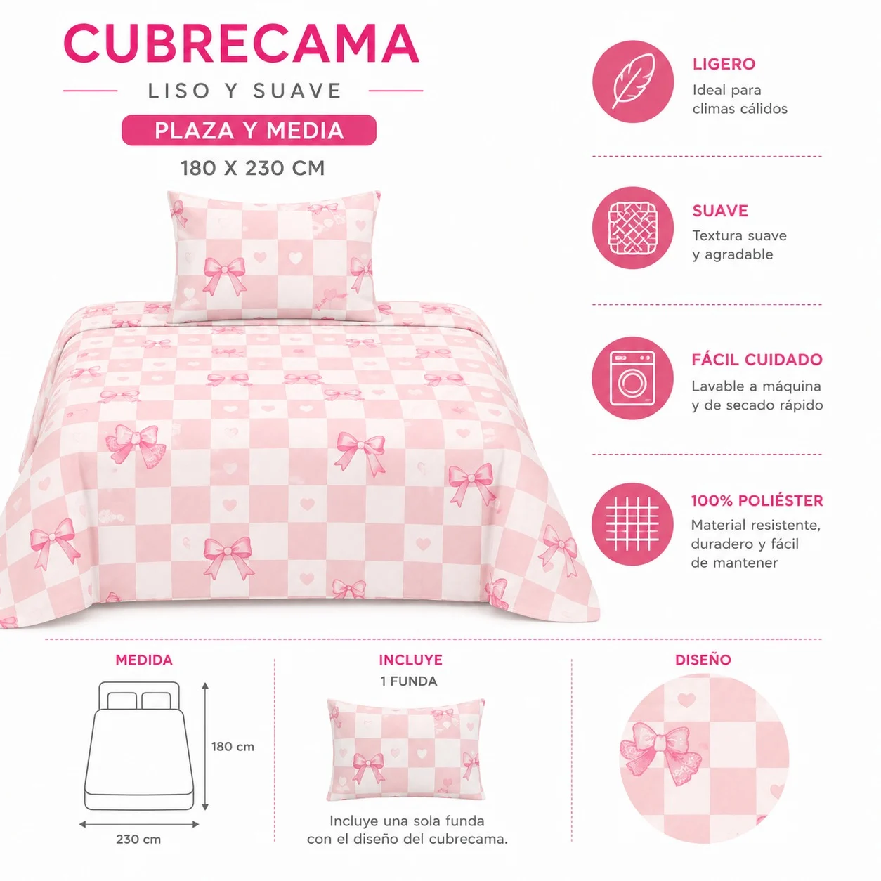 WhatsApp Image 2026-09-02 at 12.02.23 (4) cubrecama de Verano plaza y media 180x230 - Imagen 1