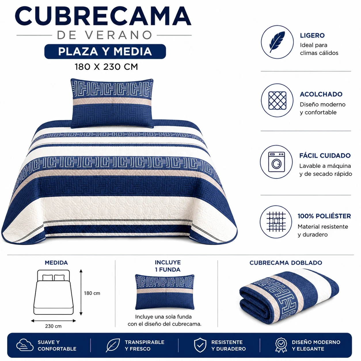 WhatsApp Image 2026-09-02 at 12.02.24 (1) cubrecama de Verano plaza y media 180x230 (copia) - Imagen 1