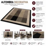 Alfombra Con Diseño 150x200cm Meipulis