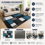 Alfombra Con Diseño 150x200cm Meipulis - Imagen 5