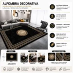 Alfombra Con Diseño 150x200cm Meipulis