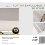 Cortinas Roller Blackout Doble Jaspeada 200cm x 200cm Kaki 0659 - Angeles del Hogar Chile