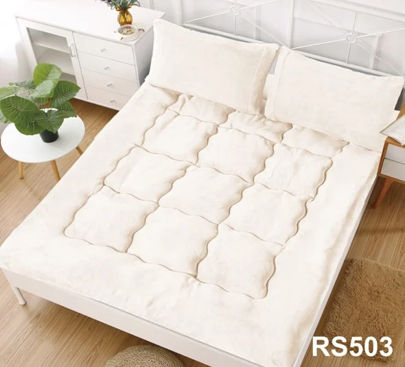 Cubre Colchon Protector acolchado Para Cama 2 Plazas crema - Angeles del Hogar Chile