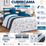 Cubrecama De Verano Tamaño King Con Diseño (copia)