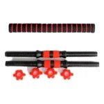 Set Mancuernas Y Barra Unibles 20kg Pesas Ajustables - Imagen 4
