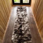 Alfombra Pasillera Tipo Shaggy medida 55x200 cm 6 Marrón Diseño 1 - Imagen 2