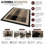 Alfombra Con Diseño 150x200cm Meipulis - Imagen 2