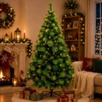 Árbol de Navidad Pino Artificial Doble Rama 210 cm Tipo Abanico - Imagen 3