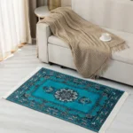 Alfombra Decorativa Con Flequillos 80x120 Cm