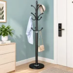 Perchero Metálico Organizador De Ropa Y Accesorios Color Negro - Imagen 3