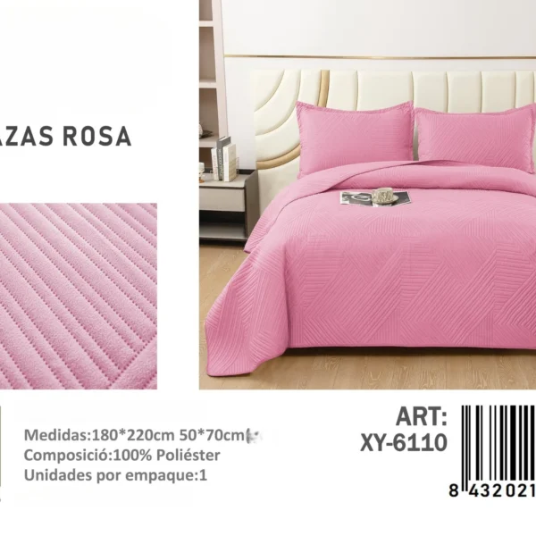 Cubrecama Quilt de Verano Plaza y media Texturizado XY-6110