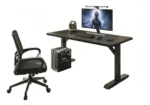Escritorio Gamer 120cm, Color Negro, Patas En T - Imagen 5