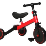 Bicicleta de Equilibrio y Triciclo 3 en 1 Plegable Rosa Diseño 4