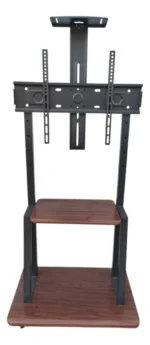 Soporte Tv Movil Con Ruedas 32 A 70 Base Pedestal en Color negro - Angeles del Hogar Chile