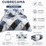 Cubrecama de Verano 2 plazas 230x250 Diseño 4 - Imagen 4