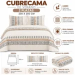 Cubrecama de Verano 2 plazas 230x250 Diseño 9 - Imagen 4