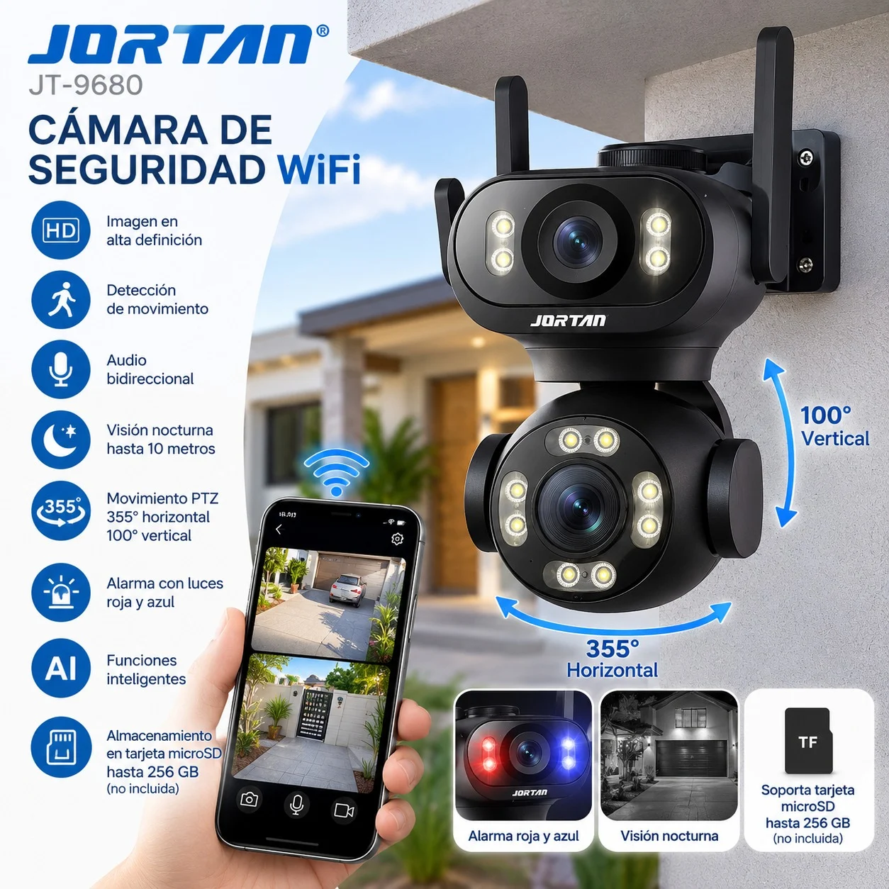 WhatsApp Image 2026-10-21 at 16.50.17 (1) Cámara de Seguridad WiFi Doble Lente JORTAN JT-9680 - Imagen 1