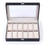 Caja Organizador para 12 Relojes en Color en Color Negro - Imagen 3