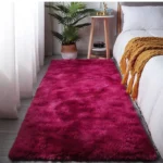 Alfombra Pasillera Tipo Shaggy medida 55x200 cm 5 Burdeo Diseño 2