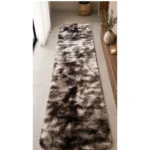 Alfombra Pasillera Tipo Shaggy medida 55x200 cm 6 Marrón Diseño 1 - Imagen 4