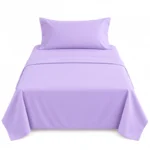 Set de Sábanas 1 Plaza + 1 Funda de Almohada Color Lila (copia) - Imagen 4